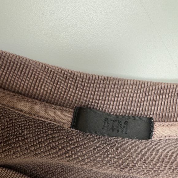 ATM Sweatshirt Womens Small Tie Dye Pullover Distressed Raw Hem Made in Peru - Picture 6 of 10